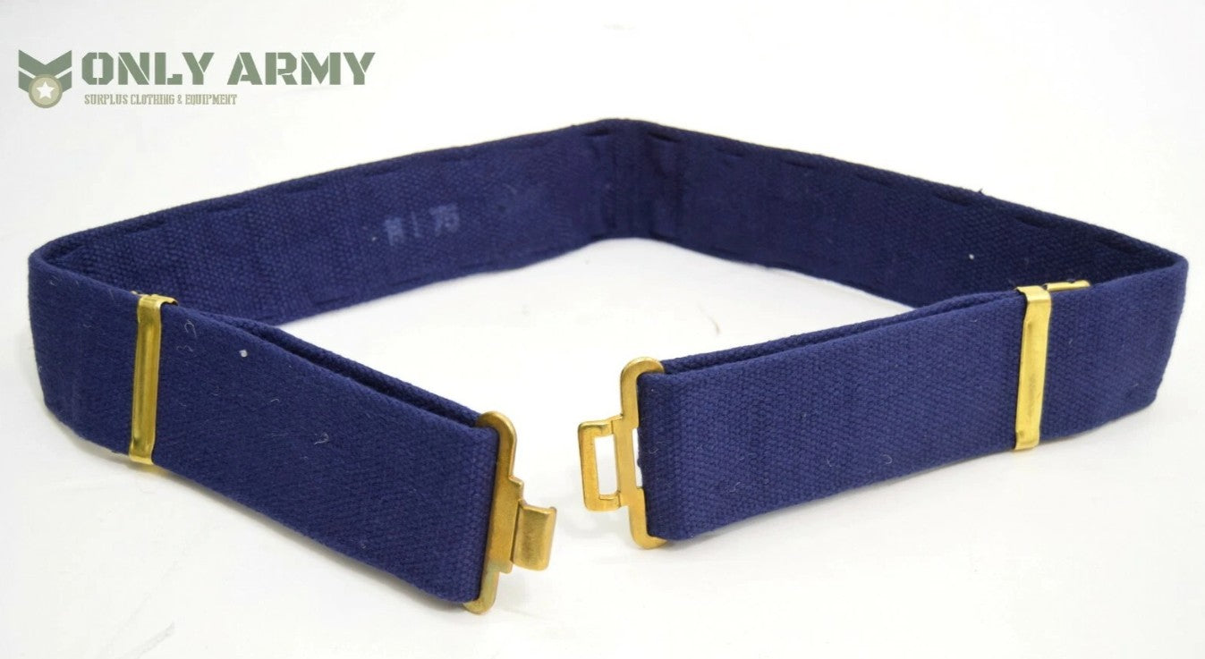 Royal Navy Webbing Canvas Belt With Brass Buckles 1937 Pattern Army Military