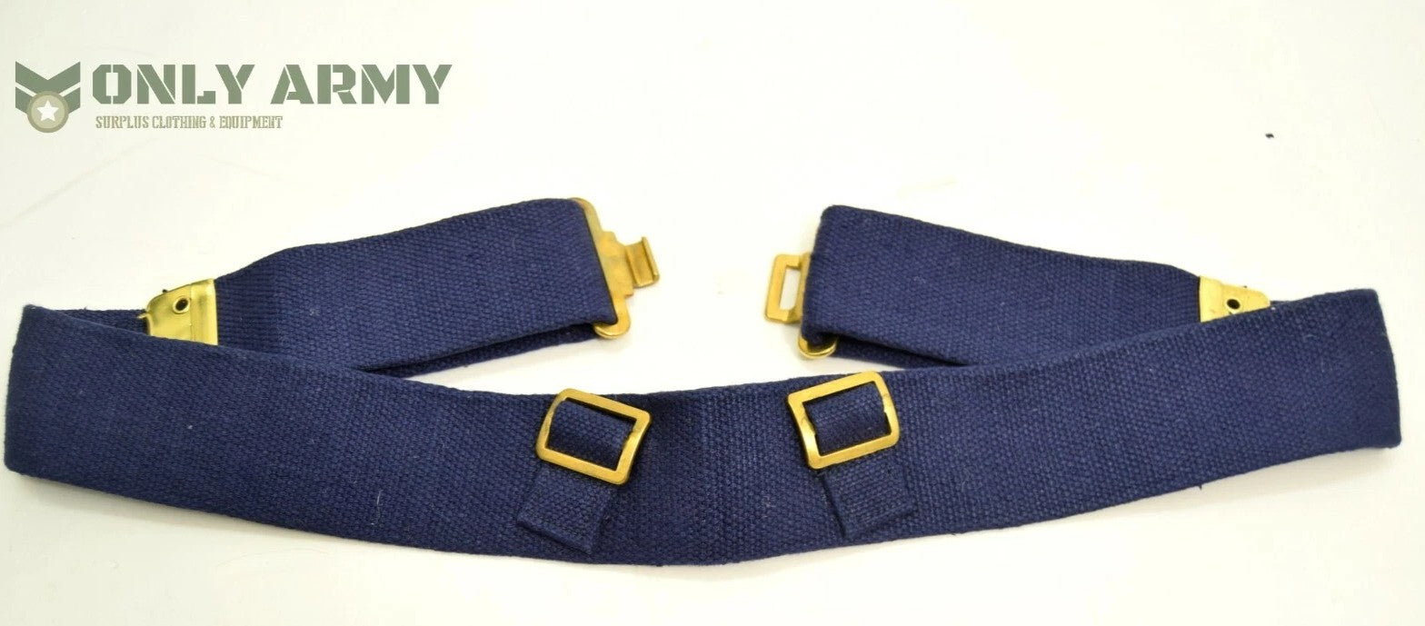Royal Navy Webbing Canvas Belt With Brass Buckles 1937 Pattern Army Military