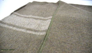 Vintage Italian Army Wool Blanket NEW OLD STOCK Lovely Thick Woolen Blanket