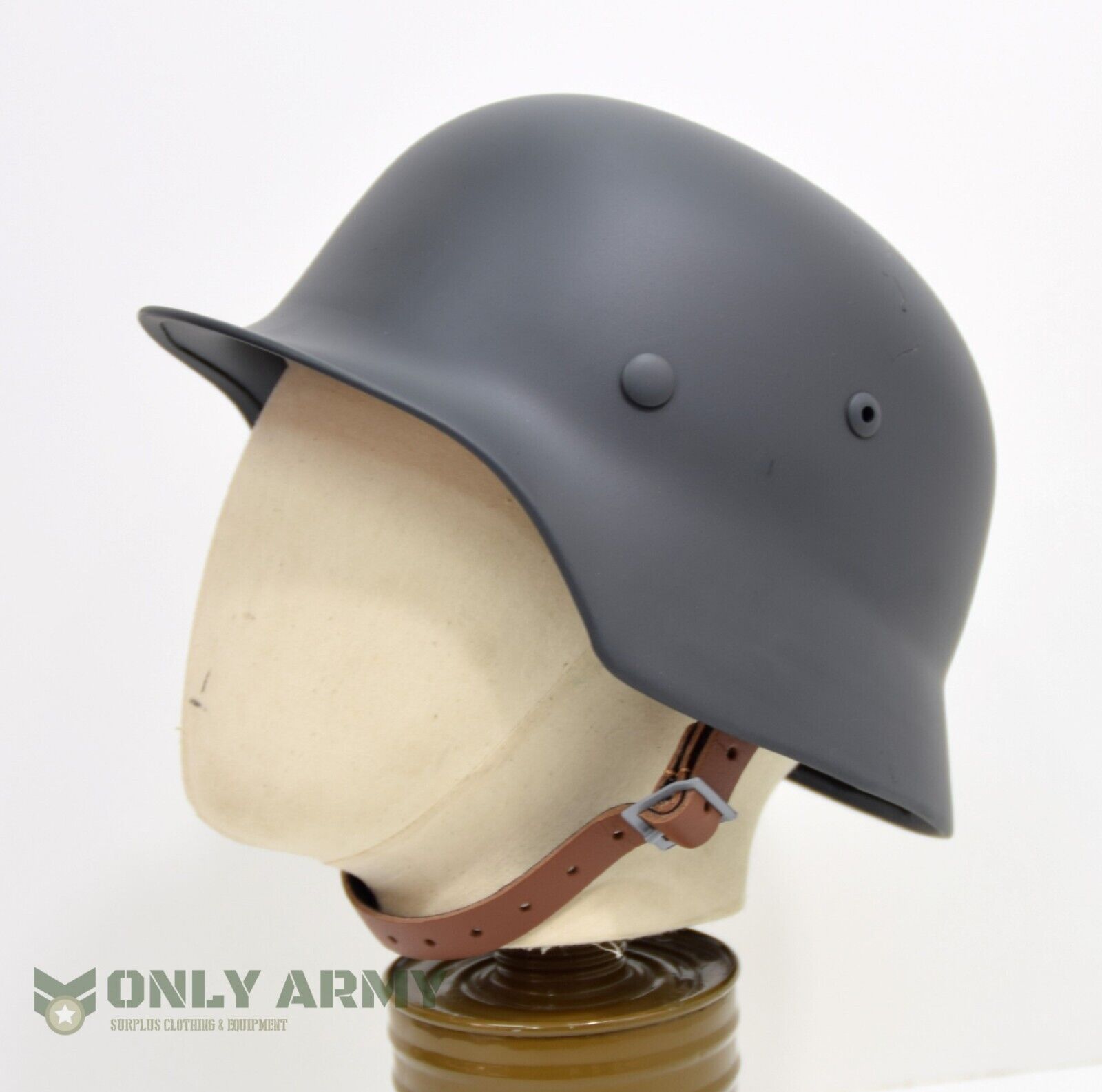 Repro German Army M35 Steel Helmet Leather Liner Grey M40 M42 M44 Military