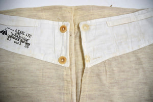 RARE Dated Original British Army 1949 Underwear Boxer Shorts Thermals WW2 1940's