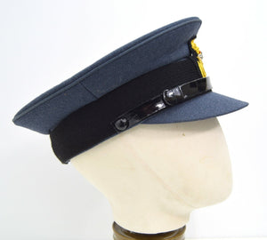 British Royal Air Force RAF Officers Peak Cap With Badge Kings Crown WW2 Repro