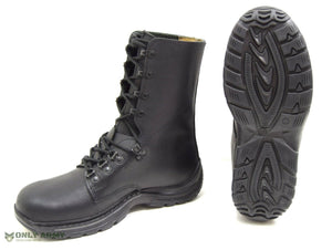 NEW Swiss Army Para Boots Black Leather New Issue Combat Paratrooper Boot Surplu