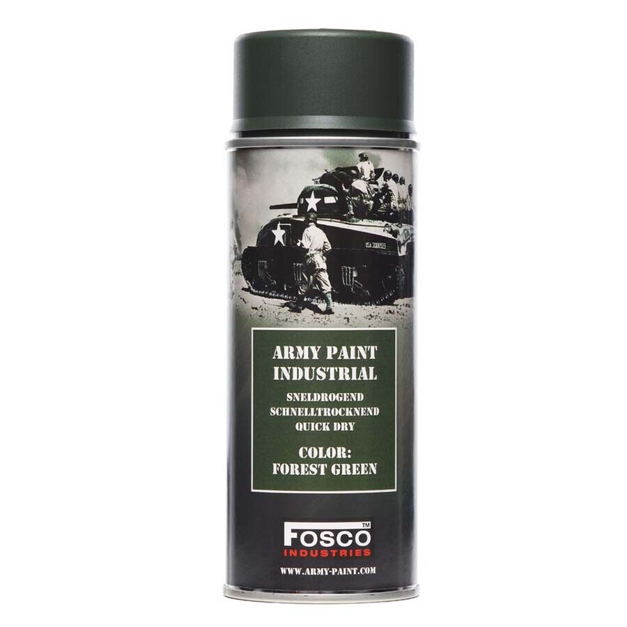 FOREST GREEN Army Spray Paint Cans 400ml Military Spec Paint Industrial UK US