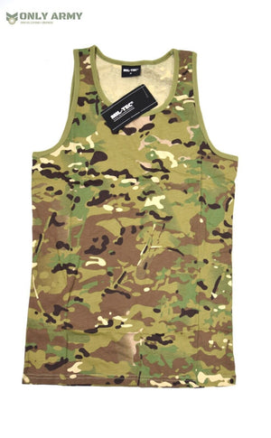 MULTICAM Vest Tank Top Summer Sleeveless Tshirt MTP MIL-TEC All Sizes Available!