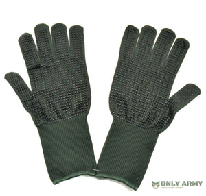 NEW - British Army Issue Grip Gloves Combat Contact Gripper Glove ARAMID Olive
