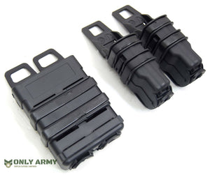 Black Fast Mag Pistol / Rifle Pouch MOLLE Hard Shell Mag Holder UKSF Army Style
