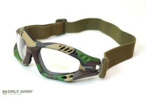 US Army Military Style Woodland Camo Tactical Goggles Eye Protection Glasses