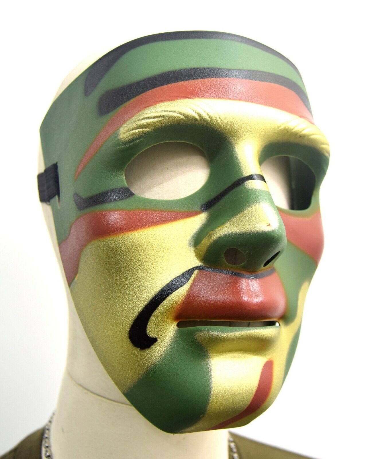 Camo ABS Plastic Protective Full Face Mask Hockey Airsoft Hard Shield Camouflage