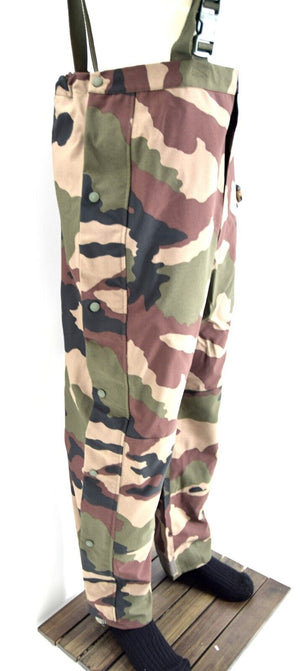 NEW French Army Goretex Trousers With Braces Waterproof Windproof Pants Gortex