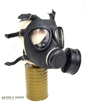 RARE Army Military Surplus Black Rubber Gas Mask 40MM Filter Protective British