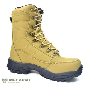 Coyote Commando Boots Dutch Army Style Tan Desert Waterproof Assault Combat Boot