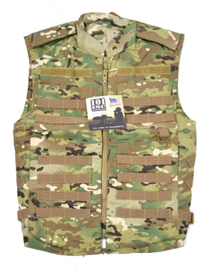 British Army Style Tactical Gilet Vest MOLLE Waistcoat Utility Jacket Combat Top