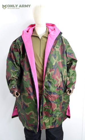Camouflage Dry Robe Changing Robe Waterproof Long Sleeve Hooded Towel Jacket