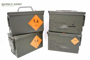 NEW British Army 50Cal Ammo Box Storage Ammunition Surplus Issue Tool Box Metal