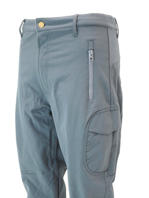 Wolf Grey Tactical Softshell Waterproof Fleece Lined Army Combat Trousers Pants