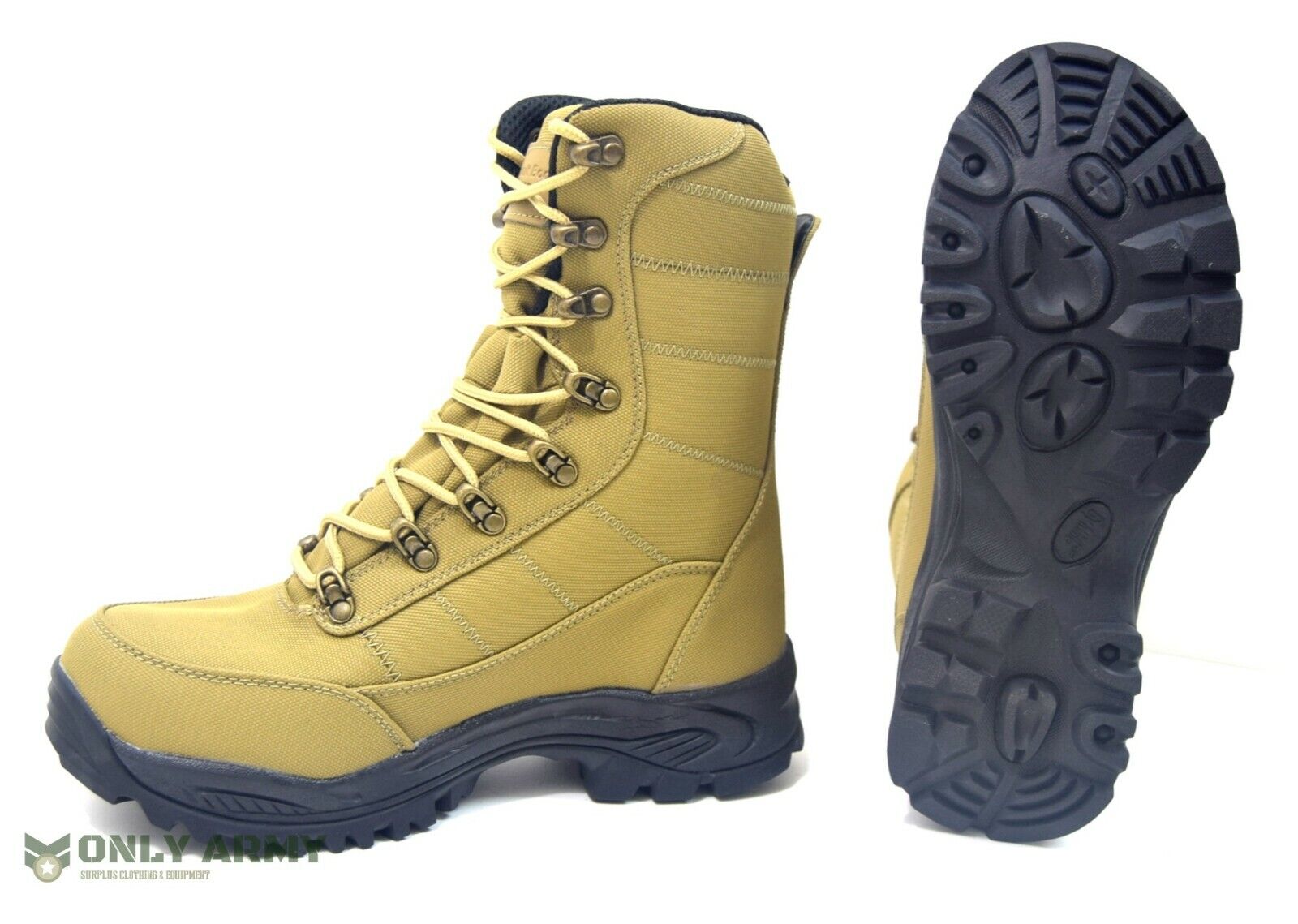 Coyote Commando Boots Dutch Army Style Tan Desert Waterproof Assault Combat Boot