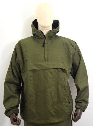 OD Olive Wool Lined Winter Smock Canvas Cotton Anorak Buffalo Top Hooded Jacket