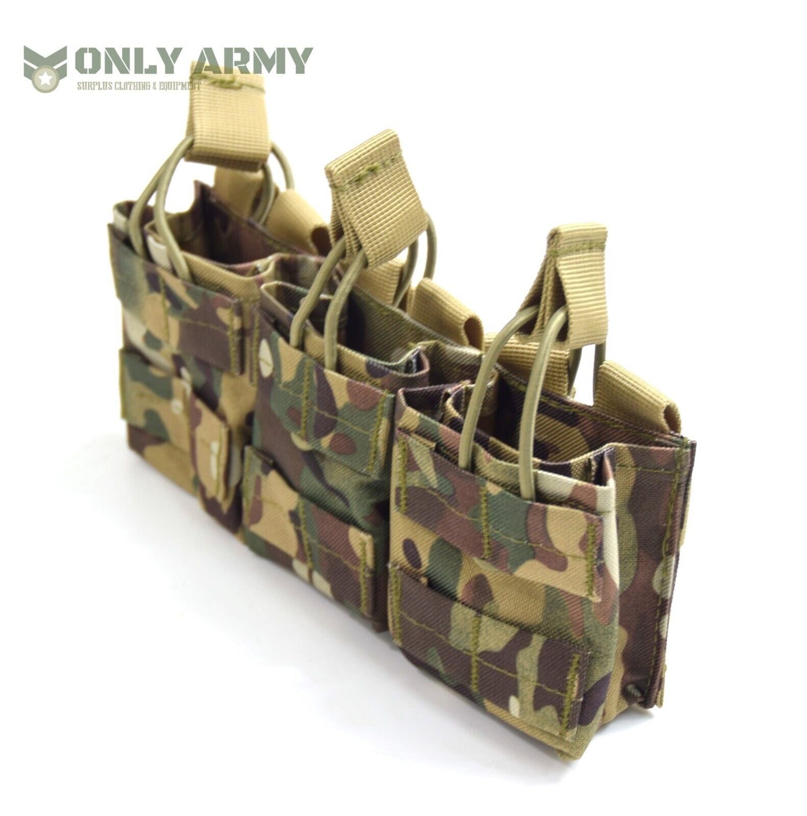 NEW Viper Triple Mag Pouch MTP Multicam Camo MOLLE Webbing Rifle Ammo Magazine