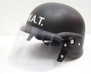 SWAT Style PASGT Plastic Helmet With Visor US Military Police Repro Black M88