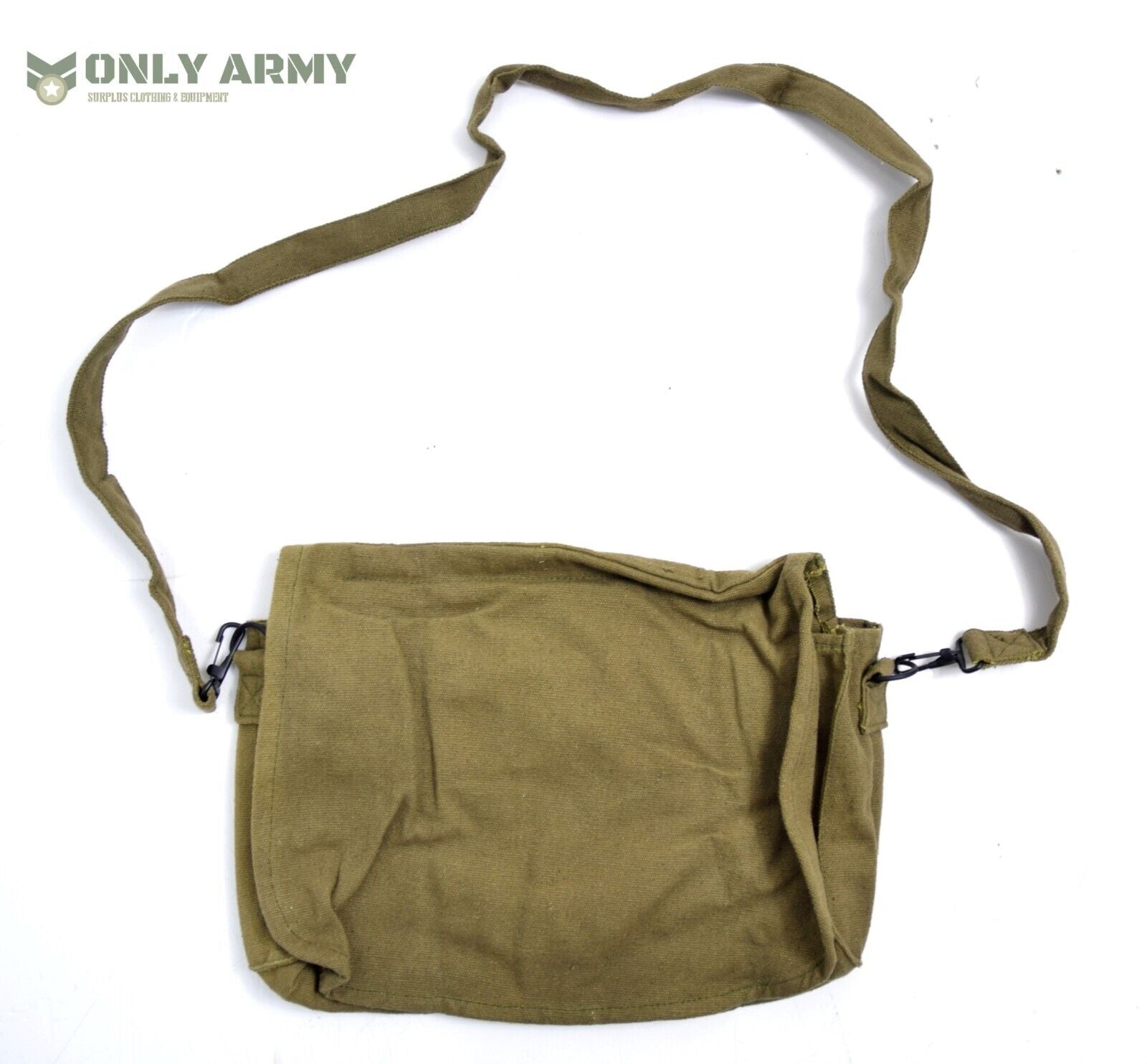 Vintage German Army Canvas Satchel Side Bag Lightweight Shoulder Uti Only Army Surplus