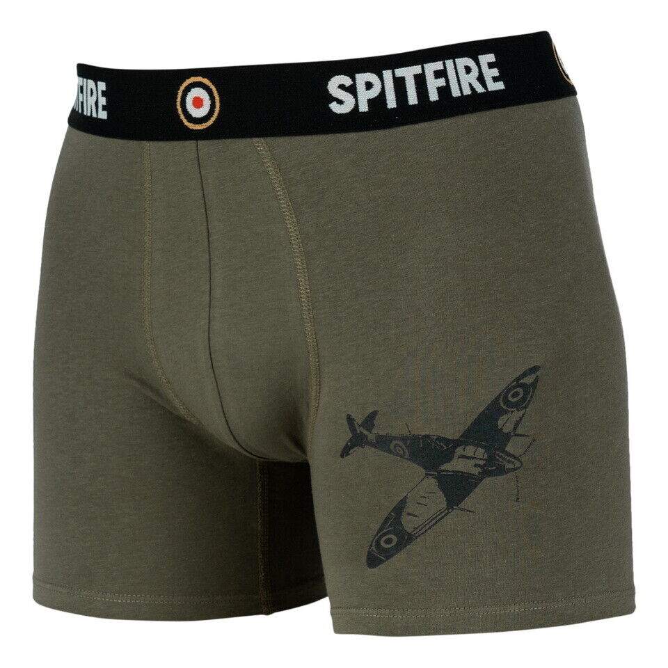 British Army Style Spitfire Boxer Shorts Royal Air Force UK Aircraft Boxers