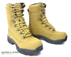 Coyote Commando Boots Dutch Army Style Tan Desert Waterproof Assault Combat Boot