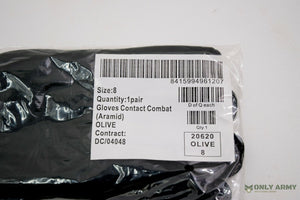 NEW - British Army Issue Grip Gloves Combat Contact Gripper Glove ARAMID Olive