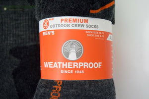 4 x Pairs Grey WEATHERPROOF® Outdoor Socks Thermal Cushioned Work Hiking Walking
