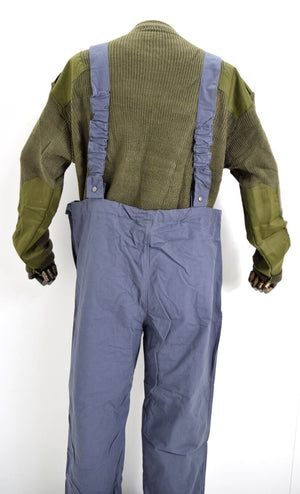Czech Navy Deck Pants Ventile Bib & Brace Over Trousers 100% Cotton Army Surplus