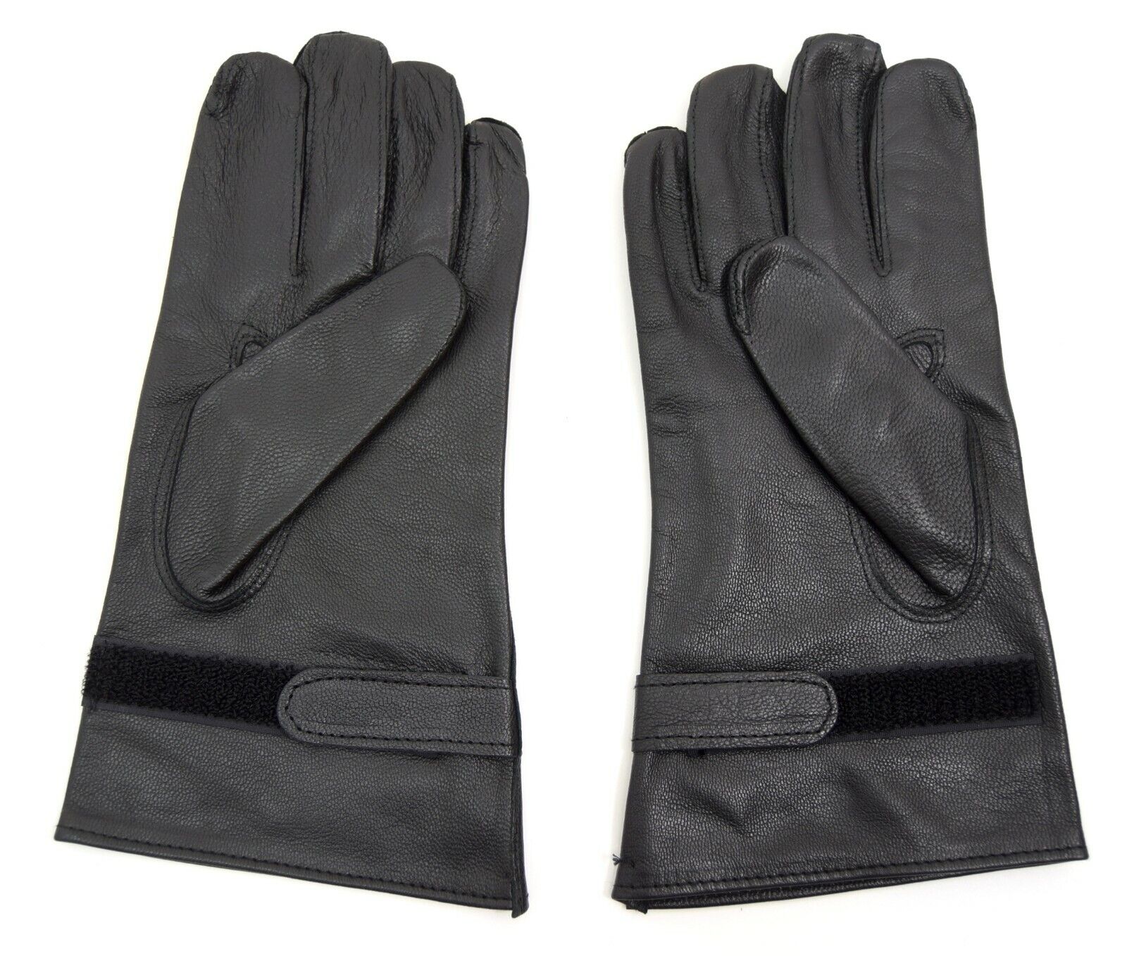 French Army Black Leather Gloves New Original NATO Military Surplus Thin Glove