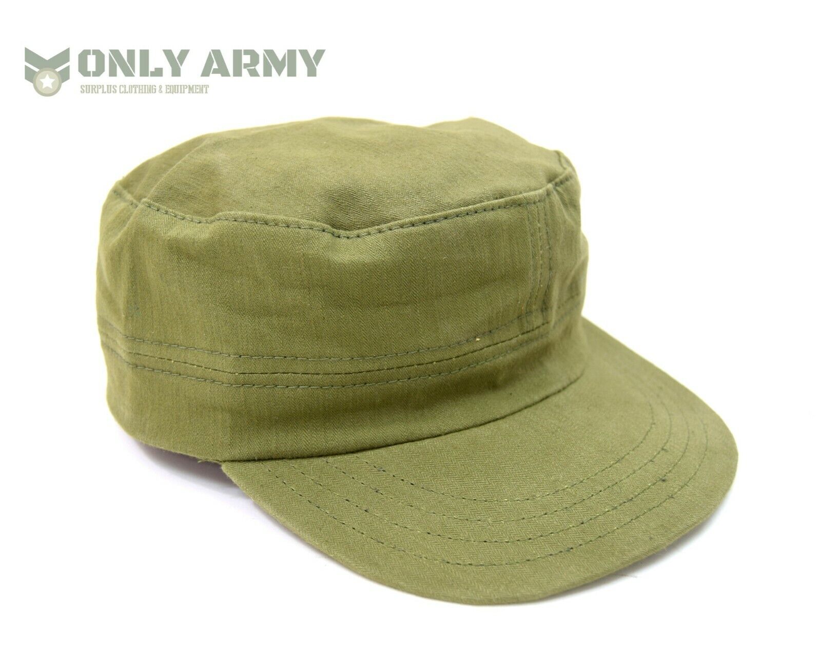 US BDU Fatigue Cap HBT Herringbone Cotton Canvas 1950's Utility Field Hat