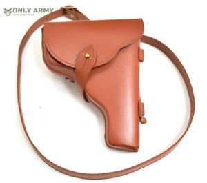 1960's Vietnam Era Pistol Shoulder Holster + Magazine Holder Pouch Leather Gun