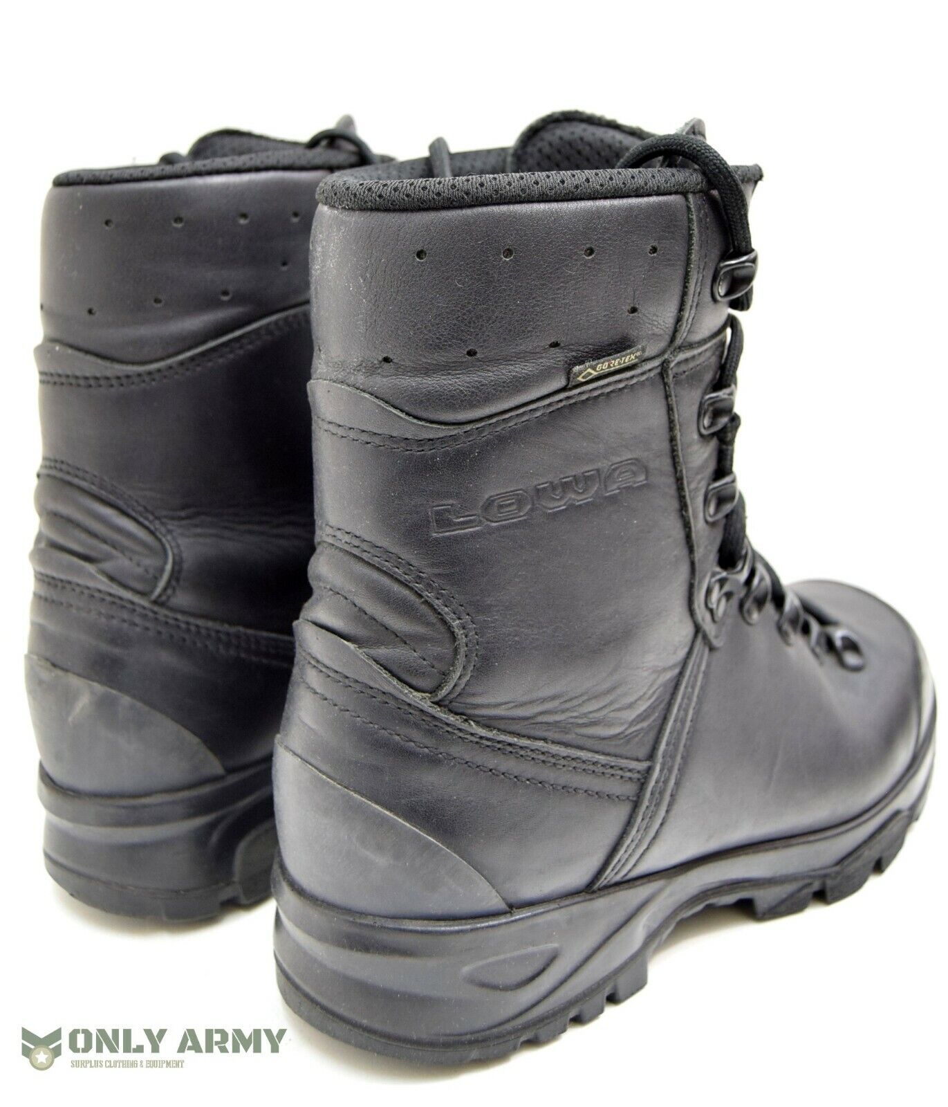 German Army Issue LOWA Black Goretex Boots SF Leather Boots Combat Para Used GR1
