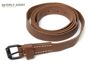 Vintage Swiss Army Leather Utility Strap Belt Blanket Tie Down General Purpose