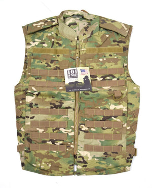 British Army Style Tactical Gilet Vest MOLLE Waistcoat Utility Jacket Combat Top