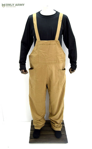 British Army Dungarees WW2 Land Army Bib & Brace Overall Khaki Military Uniform