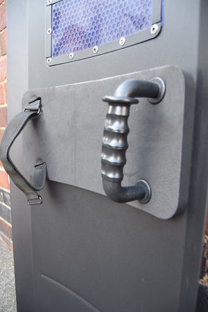 RARE Metal Ex Police Army Riot Shield Public Order Protective Armadillo Airsoft