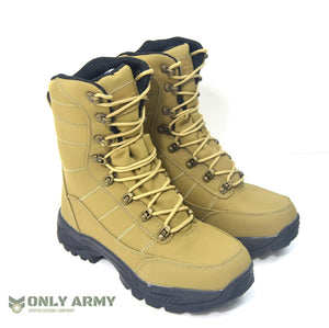 Coyote Commando Boots Dutch Army Style Tan Desert Waterproof Assault Combat Boot