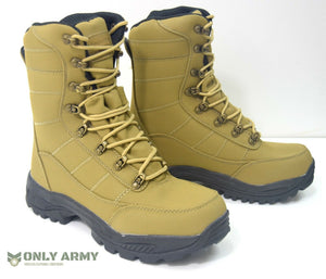 Coyote Commando Boots Dutch Army Style Tan Desert Waterproof Assault Combat Boot