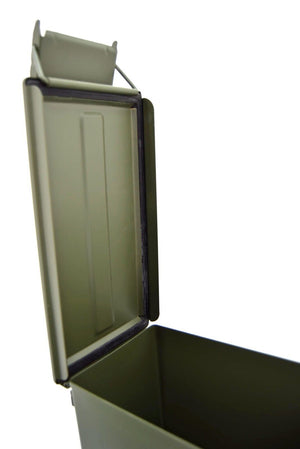 NATO 50Cal Ammo Box Army Storage Ammunition Surplus Issue Tin Tool Metal 3 Sizes