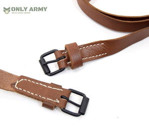 Vintage Swiss Army Leather Utility Strap Belt Blanket Tie Down General Purpose