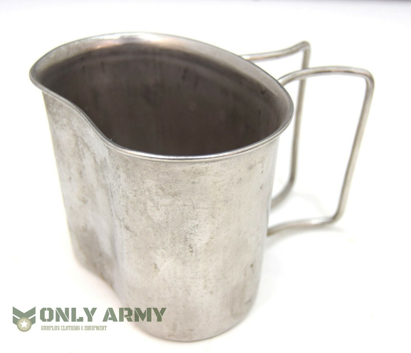 Dutch Army Stainless Steel Cooking Mug Cup Metal Cooking Open Fire Boiling Cups