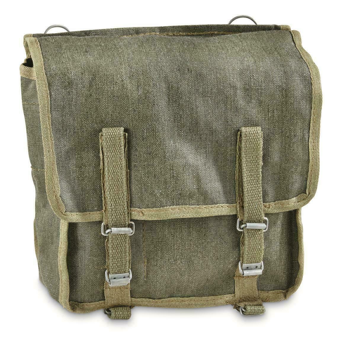 Polish Army Bread Bag Canvas Webbing Side Messenger Bag Pannier Satchel Fishing