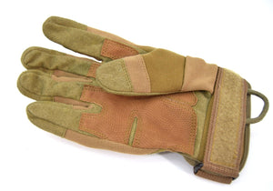 US Army Tactical Hard Knuckle Gloves Coyote Tan Combat Security Airsoft Assault