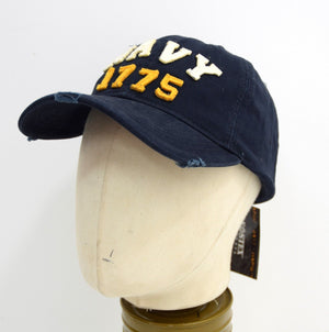 Vintage US NAVY 1775 Baseball Cap USN Army Sun Summer Cap Embroidered Premium