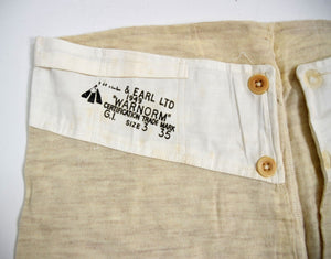 RARE Dated Original British Army 1949 Underwear Boxer Shorts Thermals WW2 1940's