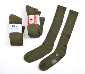 3 x Pairs US Army Issue Long Length Socks Olive Drab Green Thick USMC Boot Sock