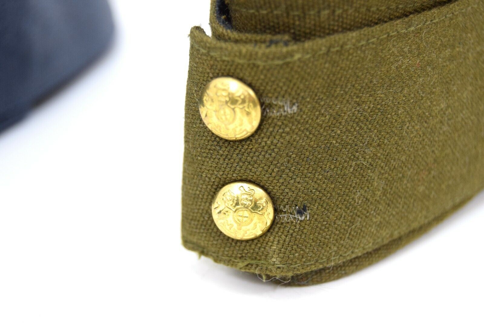 British Army Side Cap 1940's WW2 Forage Chip Hat Uniform Khaki Green Kings Crown