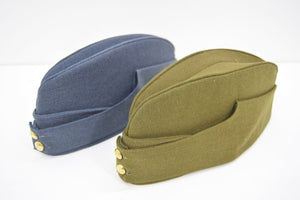 British Military 1940's Side Cap Army / RAF Kings Crown WW2 Chip Forage Hat Cap